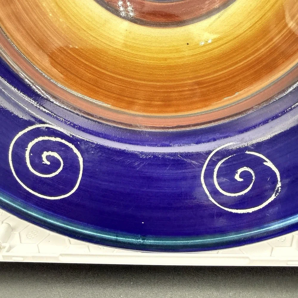 PIER 1 One Italian Swirl Dinner Plates 11 5/8